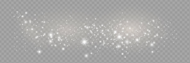 22、尘埃的火花和金色的星星闪烁着特殊的光芒。闪闪发光的魔法尘埃颗粒。向量闪烁在透明的背景上。圣诞灯的效果。图片下载