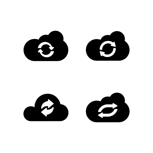 云同步图标设计矢量模板插图图片下载