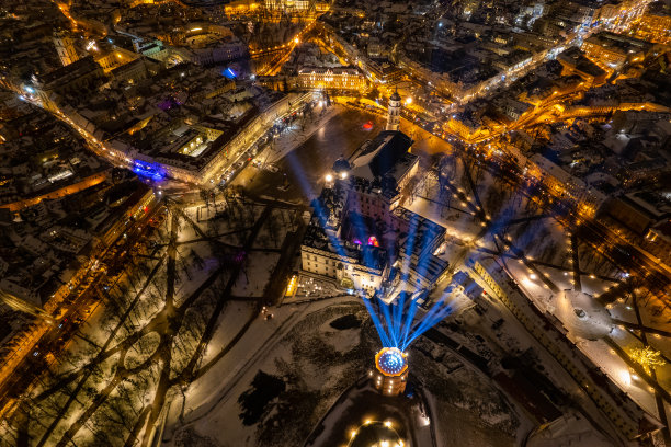 立陶宛维尔纽斯古城全景图片下载