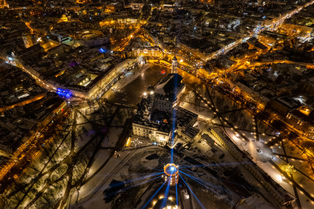 立陶宛维尔纽斯古城全景图片下载