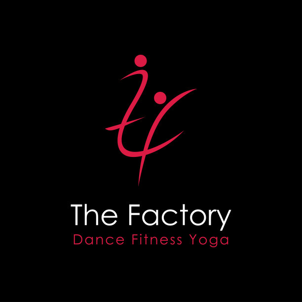 字母TF标志图标矢量模板上的黑色背景，与运动人的概念图片下载