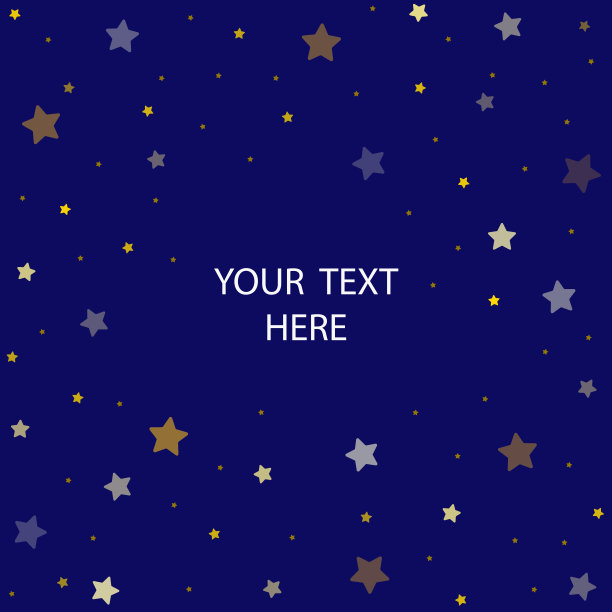 星光庆典背景与可编辑的自定义文本信息。矢量插图。图片下载
