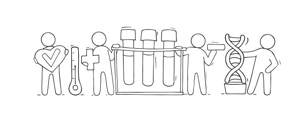 矢量手绘医学概念图片下载