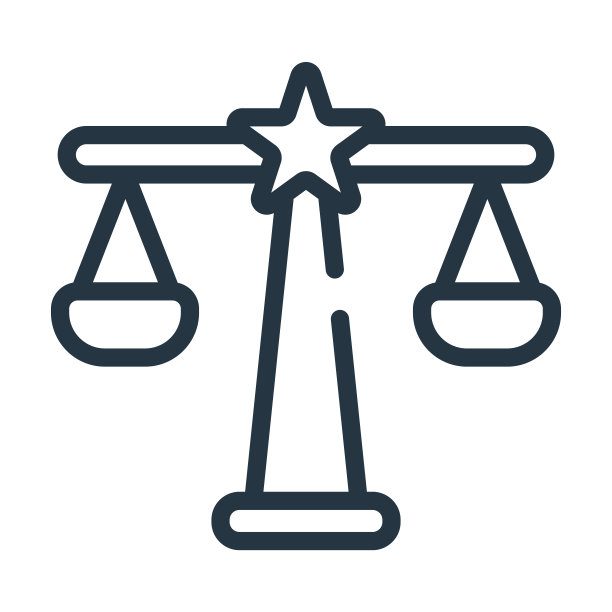 政治平衡细线图标。建筑，从政治概念上判断线性图标孤立轮廓标志。矢量插图符号元素的网页设计和应用程序。图片下载