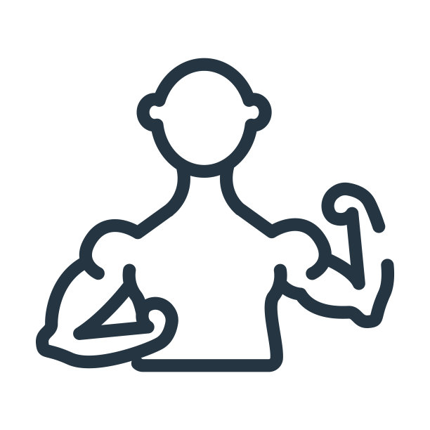 健身身体细线图标。身体，重量线性图标从健身房和健身概念孤立的轮廓标志。矢量插图符号元素的网页设计和应用程序。图片下载