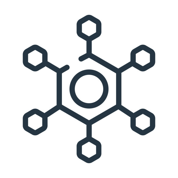 六边形互连细线图标。Hexagon，相互连接的线性图标从商业和分析概念孤立的轮廓符号。矢量插图符号元素的网页设计和应用程序。图片下载