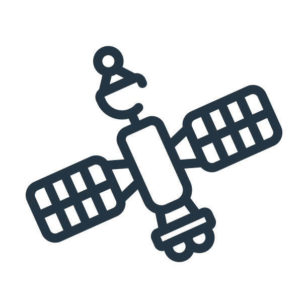 太空卫星细线图标。行星、宇宙的线性图标源于技术概念孤立的轮廓符号。矢量插图符号元素的网页设计和应用程序。图片下载