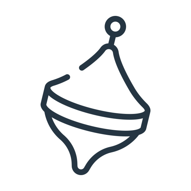 旋转顶端玩具细线图标。玩具，有趣的线性图标从玩具概念孤立的轮廓标志。矢量插图符号元素的网页设计和应用程序。图片下载