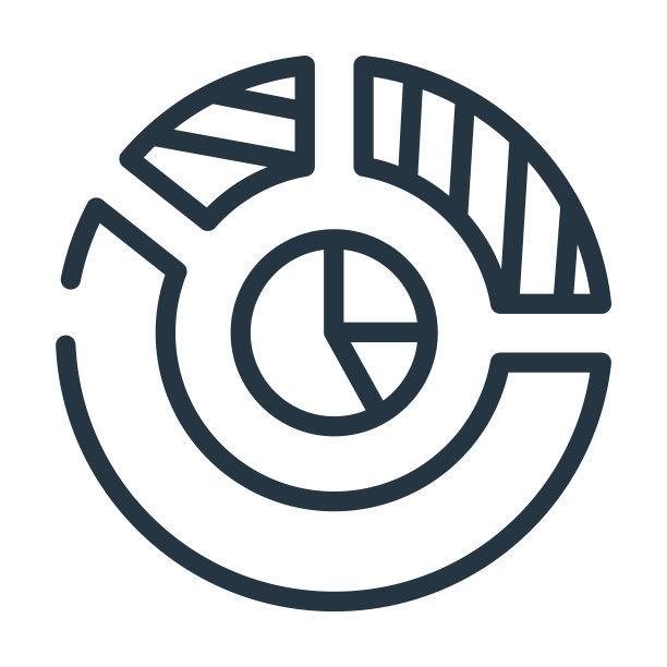 圆角值图表细线图标。圆形、圆形的线性图标来自商业和分析概念孤立的轮廓符号。矢量插图符号元素的网页设计和应用程序。图片下载