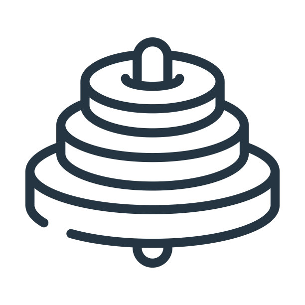 金字塔玩具细线图标。玩具，卡通线性图标从玩具概念孤立的轮廓标志。矢量插图符号元素的网页设计和应用程序。图片下载