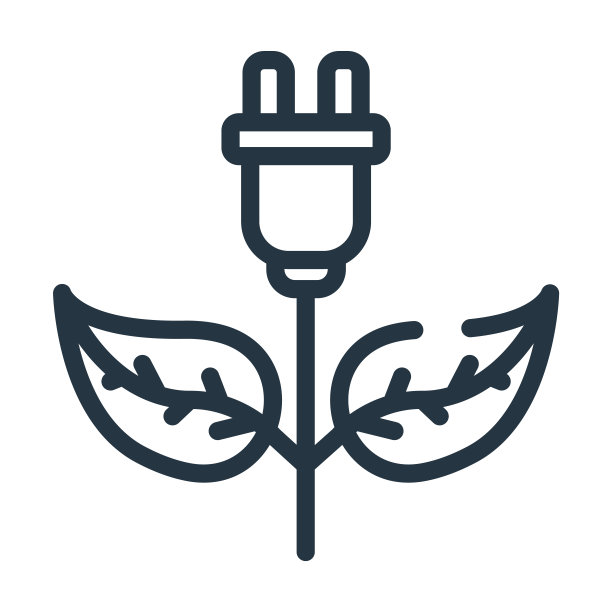 生态电力细线图标。电力、能源线性图标从技术概念孤立轮廓标志。矢量插图符号元素的网页设计和应用程序。图片下载