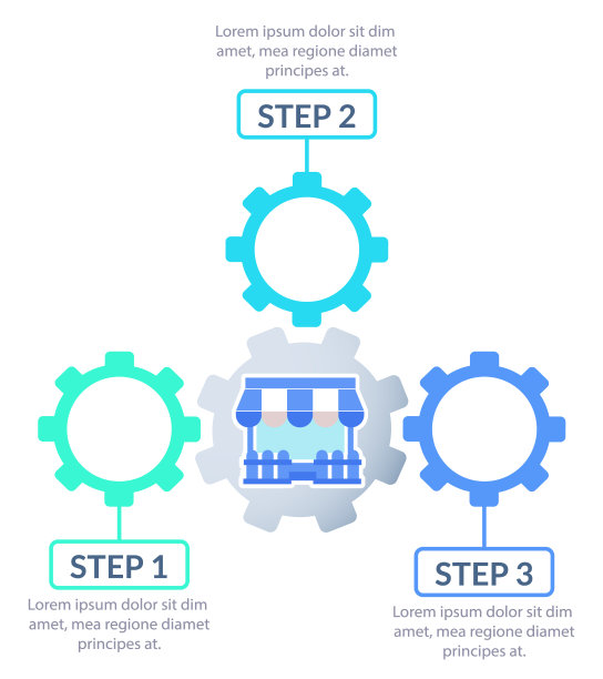小型企业车间信息图表设计模板图片下载