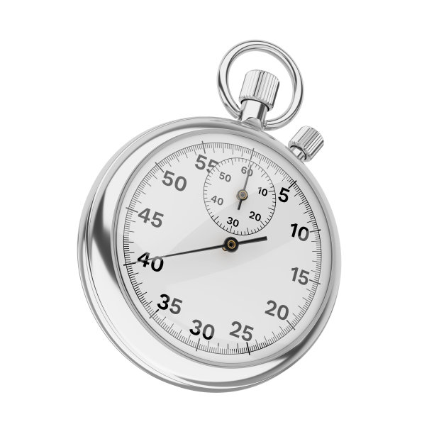 金属机械秒表隔离。3 d渲染。图片下载