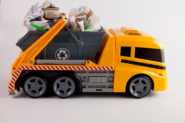 玩具儿童垃圾车，垃圾收集服务图片下载