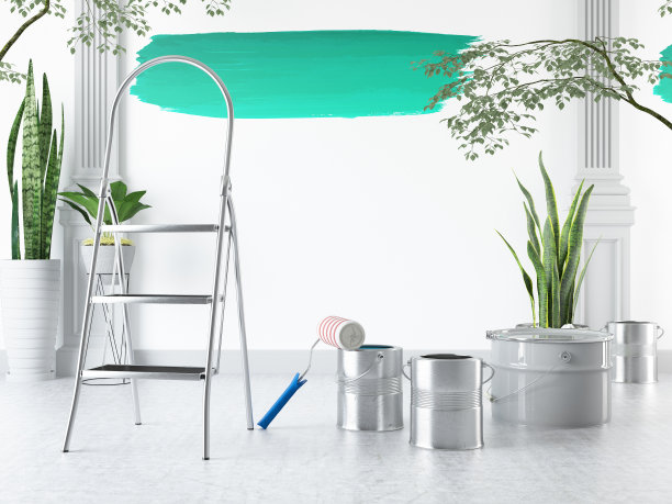 房屋油漆家居装修概念图片下载