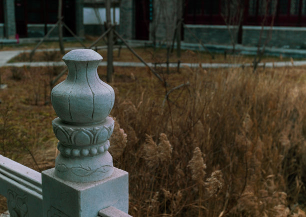 石栏杆，大理石楼梯柱图片下载