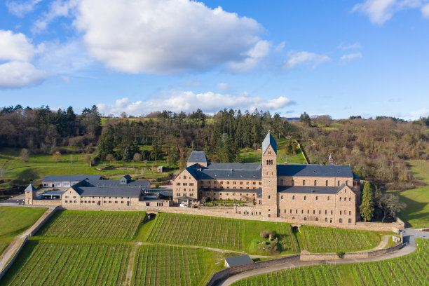 Rüdesheim / Germany附近的圣希尔德加德修道院图片下载