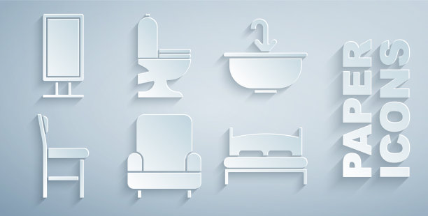 设有扶手椅洗脸盆和水龙头椅大图片下载