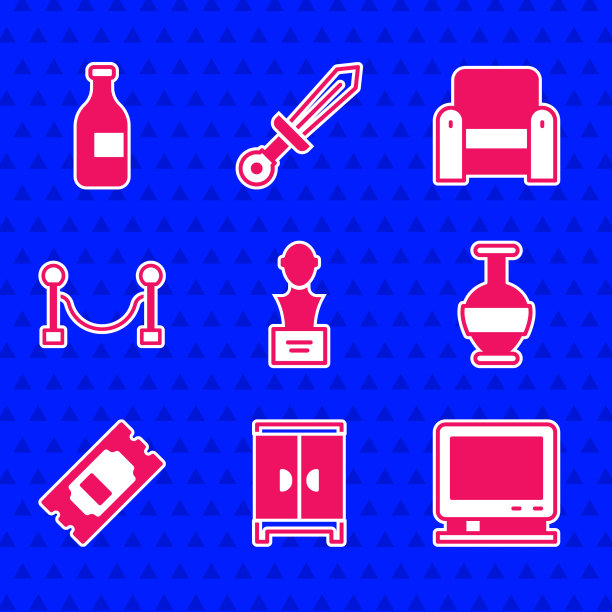 设置石膏头雕塑胸像衣柜复古电视图片下载