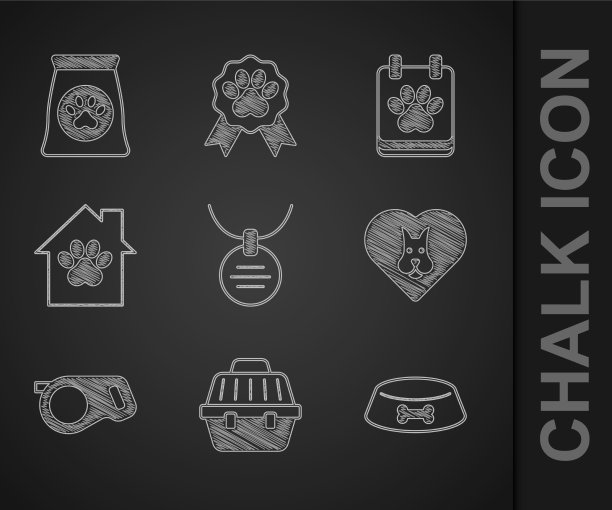 在项圈上设置姓名标签、宠物携带箱、食物图片下载