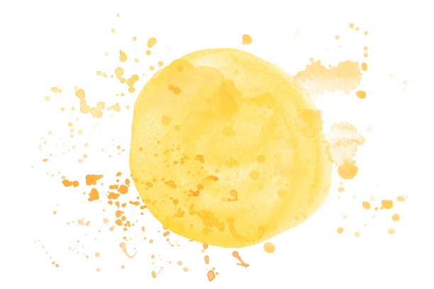 太阳溅出水彩黄色的斑点和斑点图片下载