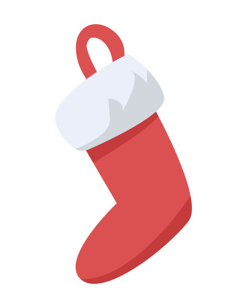 装饰袜子半平面颜色矢量对象图片下载