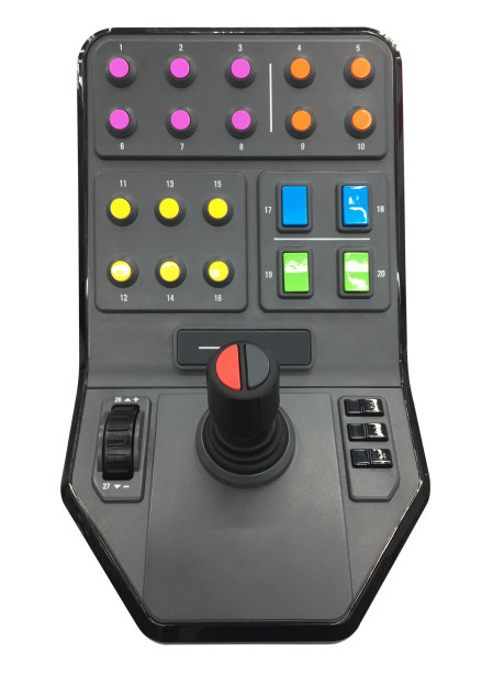 飞行模拟器游戏控制面板(剪辑路径)上的白色背景图片下载