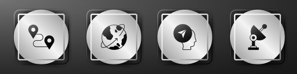 设置轨道定位卫星绕地球运行图片下载