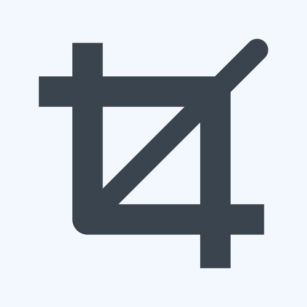 作物图标在时尚字形风格孤立在软蓝色背景图片下载