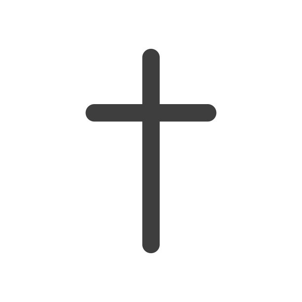 在白色背景上的一个宗教十字架的矢量插图。基督教的十字架。基督的十字架。图片下载