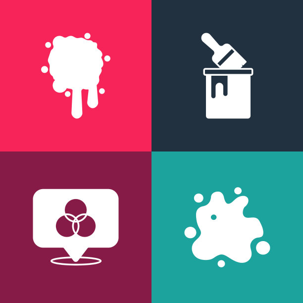 设置波普艺术颜料喷涂RGB和cmyk颜色混合图片下载