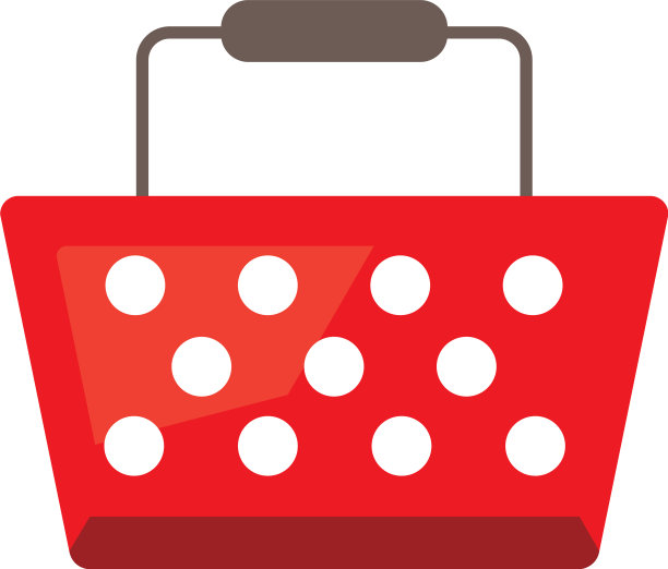 红色的购物袋图片下载