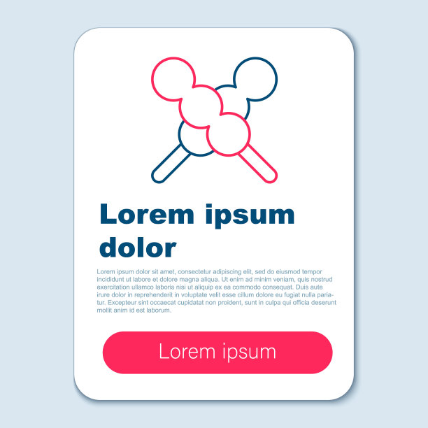 线肉丸在木棒图标孤立的灰色背景。与肉串肉扦。色彩斑斓的轮廓的概念。向量图片下载