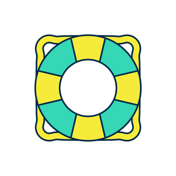 填充轮廓救生圈图标孤立在白色背景。救生圈的象征。向量图片下载
