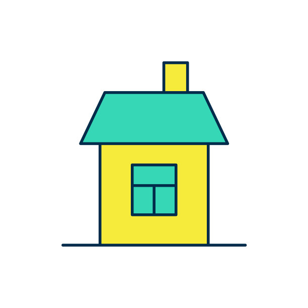 填充轮廓房子图标孤立在白色背景上。家的象征。向量图片下载