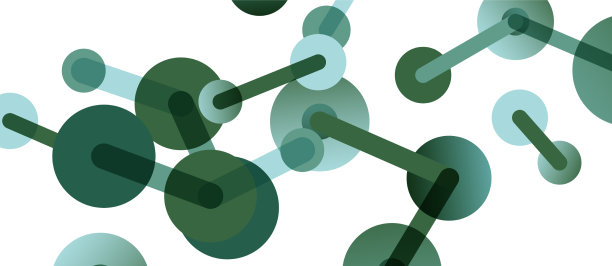 抽象背景的圆点由线连接图片下载