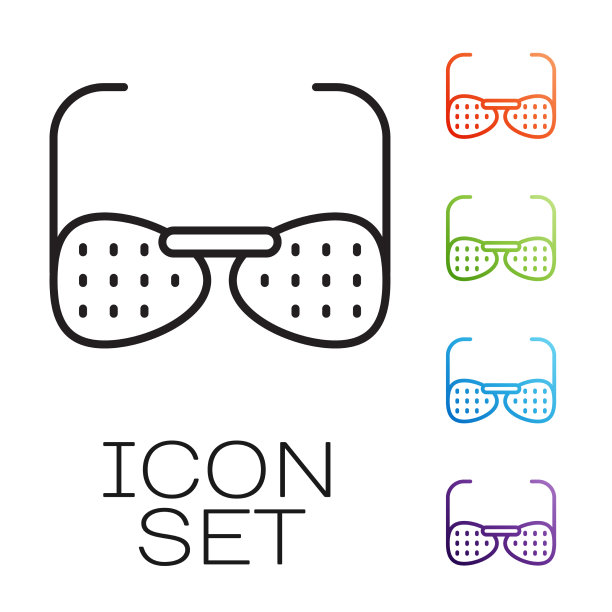 黑线眼镜，盲人和视觉图片下载