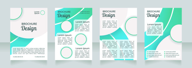 健康营养事实和信息空白宣传册布局设计图片下载