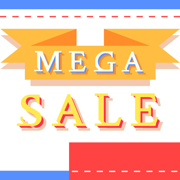 大减价彩色促销横幅图片下载