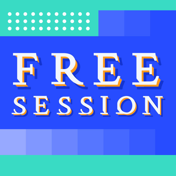 免费会期绿松石和蓝色促销横幅图片下载