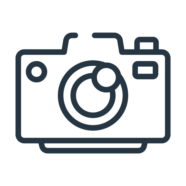 照片相机标志细线图标。相机、按钮线性图标从音乐和媒体概念孤立的轮廓标志。矢量插图符号元素的网页设计和应用程序。图片下载