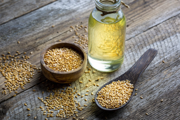 亚麻籽和油图片下载