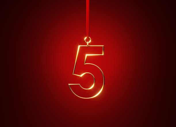 悬挂在红色背景上的红丝带上图片下载