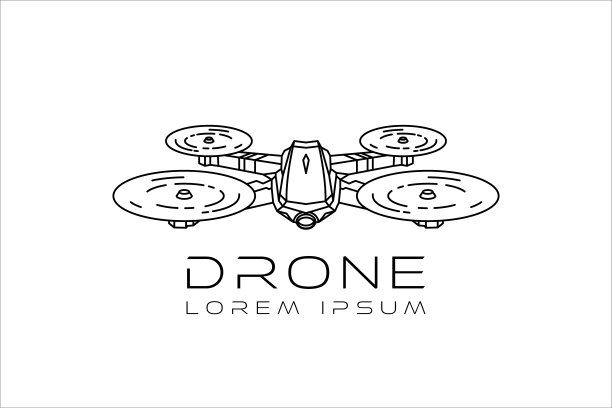 无人机的轮廓设计图片下载