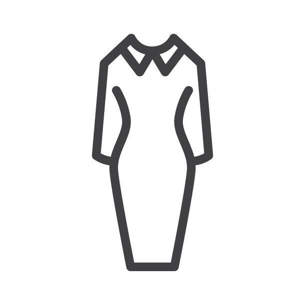 商业女性服装系列的图标图片下载