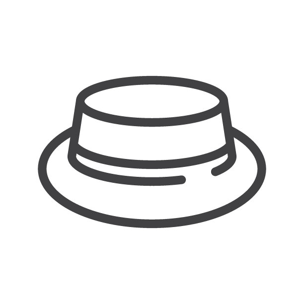 夏季帽子线图标图片下载