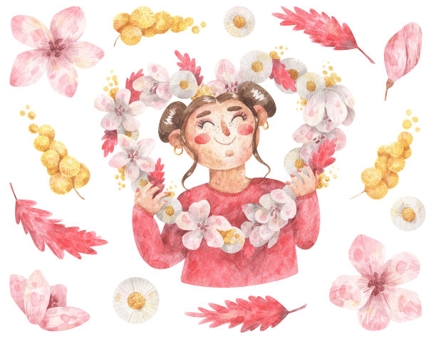 手握心形花架图片下载