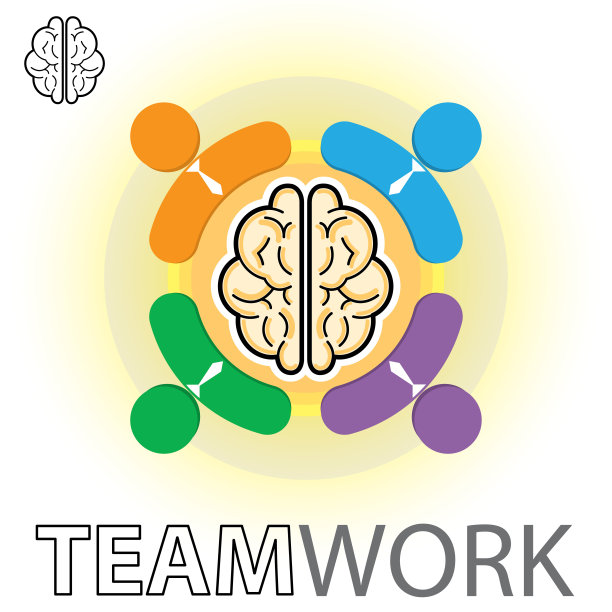 头脑风暴和团队矢量形象。插图图片下载