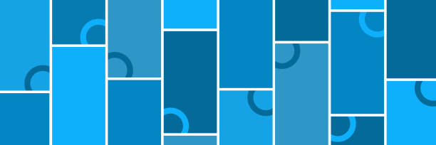 蓝色方块半环网格背景图片下载