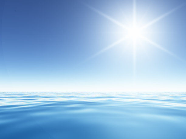 海面上闪烁的阳光图片下载